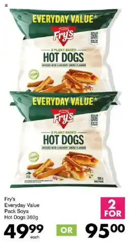 Save Fry's Everyday Value Pack Soya Hot Dogs offer
