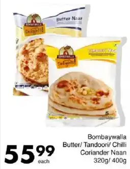 Save Bombaywalla Butter/ Tandoori/ Chilli Coriander Naan offer