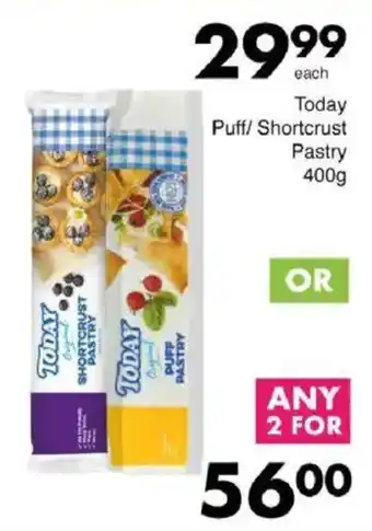 Save Today Puff/ Shortcrust Pastry offer