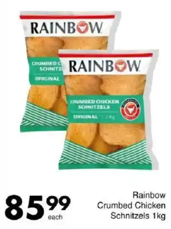 Save Rainbow Crumbed Chicken Schnitzels offer