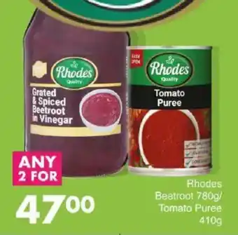 Save Rhodes Beetroot/ Tomato Puree offer