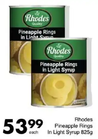 Save Rhodes Pineapple Rings In Light Syrup offer