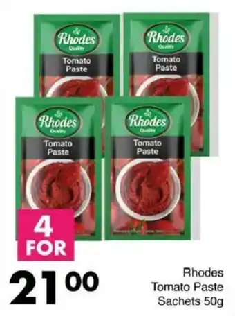 Save Rhodes Tomato Paste Sachets offer