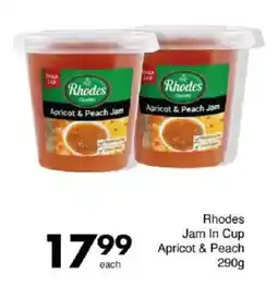 Save Rhodes Jam In Cup Apricot & Peach offer