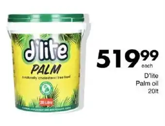 Save D'lite Palm oil offer