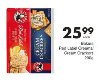 Save Bakers Red Label Creams/ Cream Crackers offer