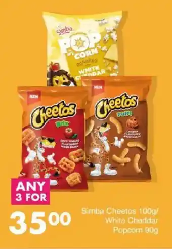 Save Simba Cheetos/ White Cheddar Popcorn offer