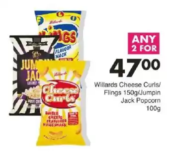 Save Willards Cheese Curls/ Flings/ Jumpin Jack Popcorn offer