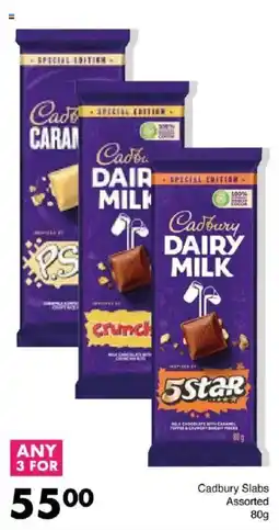 Save Cadbury Slabs Assorted offer