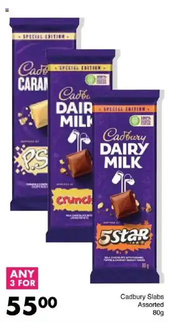 Save Cadbury Slabs Assorted offer