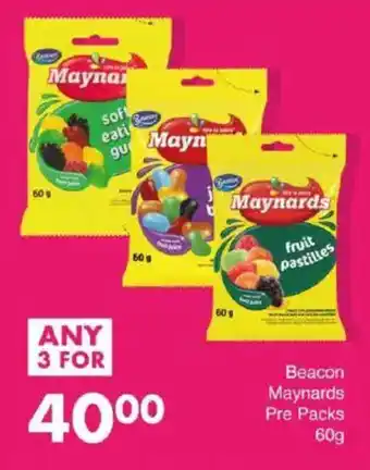 Save Beacon Maynards Pre Packs offer