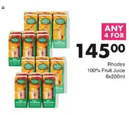 Save Rhodes 100% Fruit Juice offer
