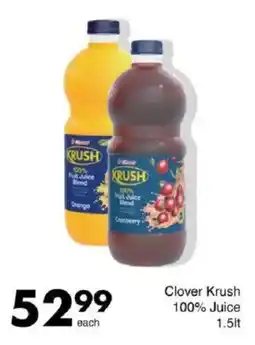 Save Clover Krush 100% Juice offer