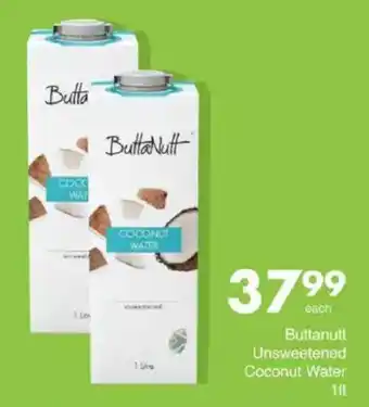 Save Buttanutt Unsweetened Coconut Water offer