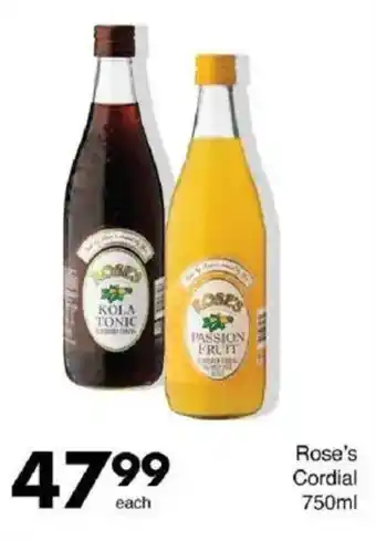 Save Rose's Cordial offer