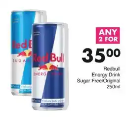 Save Redbull Energy Drink Sugar Free/ Original offer