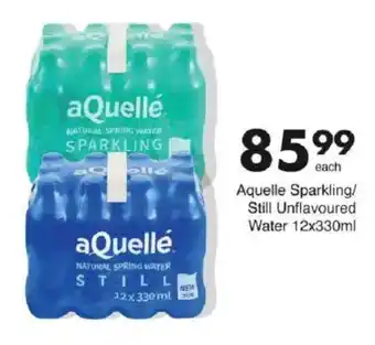 Save Aquelle Sparkling/ Still Unflavoured Water offer