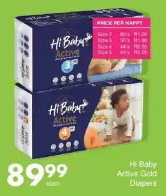 Save Hi Baby Active Gold Diapers offer