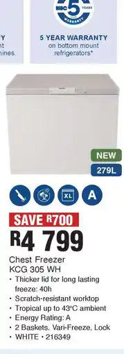 OK Furniture Chest Freezer offer