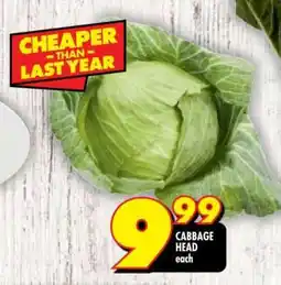 Shoprite CABBAGE HEAD offer