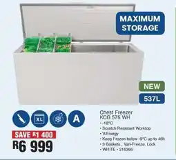 OK Furniture Chest Freezer KCG 575 WH offer
