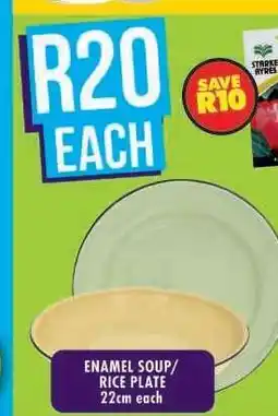 Shoprite ENAMEL SOUP/RICE PLATE offer