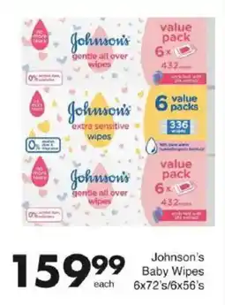 Save Johnson's Baby Wipes offer