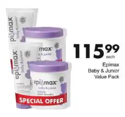 Save Epimax Baby & Junior Value Pack offer