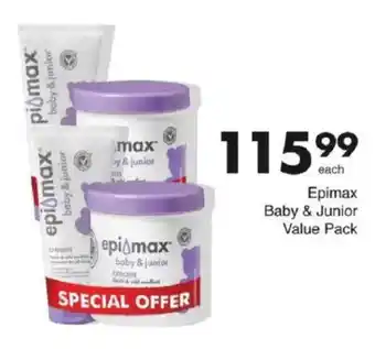 Save Epimax Baby & Junior Value Pack offer