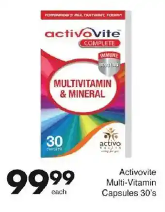 Save Activovite Multi-Vitamin Capsules offer