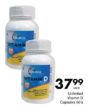 Save Unlimited Vitamin D Capsules offer