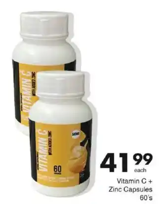 Save Vitamin C + Zinc Capsules offer