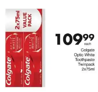 Save Colgate Optic White Toothpaste Twinpack offer