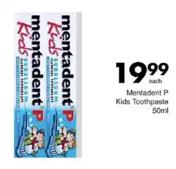 Save Mentadent P Kids Toothpaste offer
