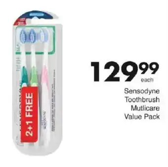 Save Sensodyne Toothbrush Mutlicare Value Pack offer