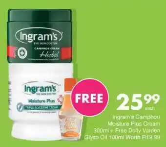 Save Ingram's Camphor/ Moisture Plus Cream offer