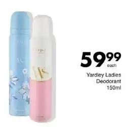 Save Yardley Ladies Deodorant offer