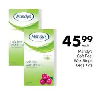 Save Mandy's Soft Feel Wax Strips Legs offer