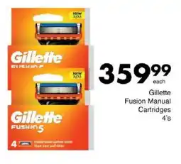 Save Gillette Fusion Manual Cartridges offer