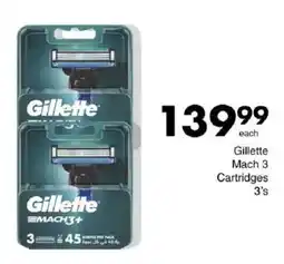 Save Gillette Mach 3 Cartridges offer
