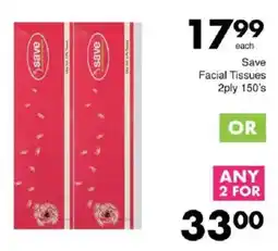 Save Save Facial Tissues 2ply offer