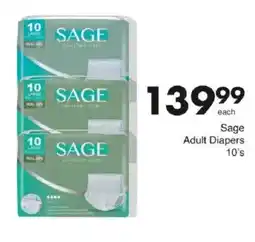 Save Sage Adult Diapers offer