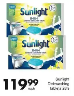 Save Sunlight Dishwashing Tablets offer