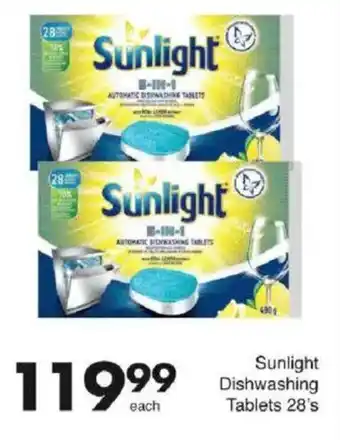 Save Sunlight Dishwashing Tablets offer