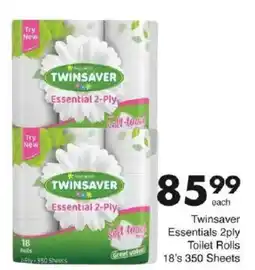 Save Twinsaver Essentials 2ply Toilet Rolls offer