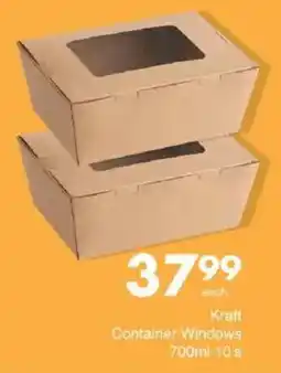 Save Kraft Container Windows offer