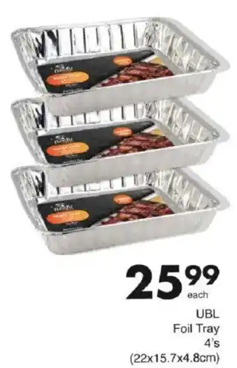 Save UBL Foil Tray offer