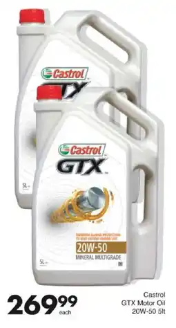 Save Castrol GTX Motor Oil 20W-50 offer