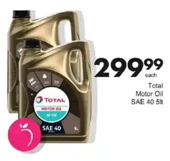 Save Total Motor Oil SAE 40 offer