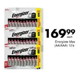Save Energizer Max AA/AAA offer